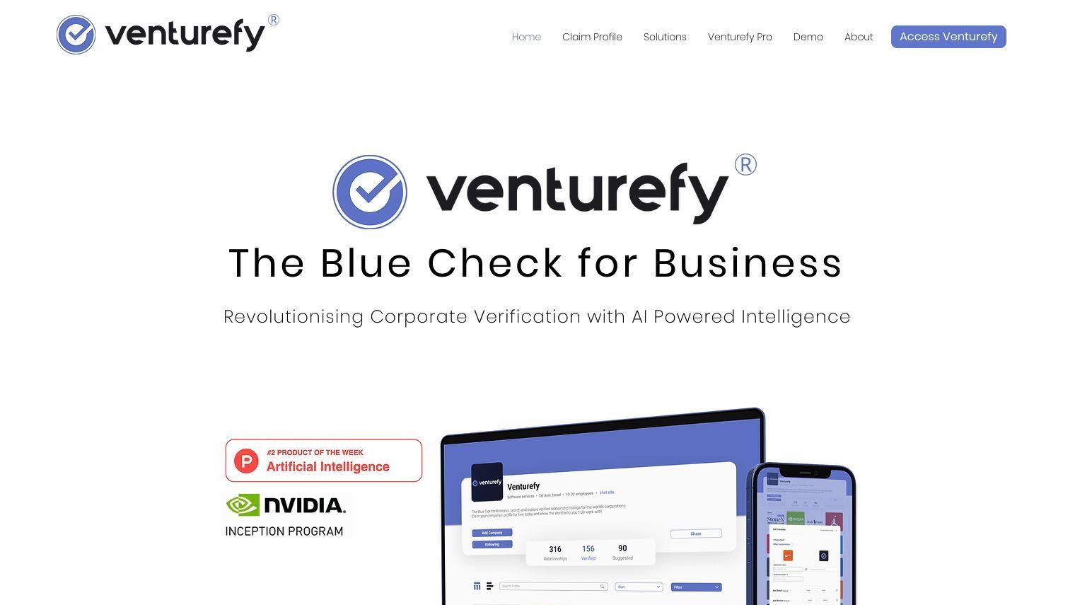 Venturefy screenshot thumbnail