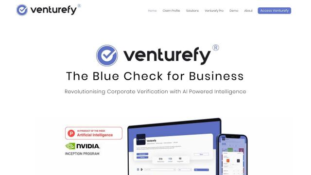 Venturefy screenshot thumbnail