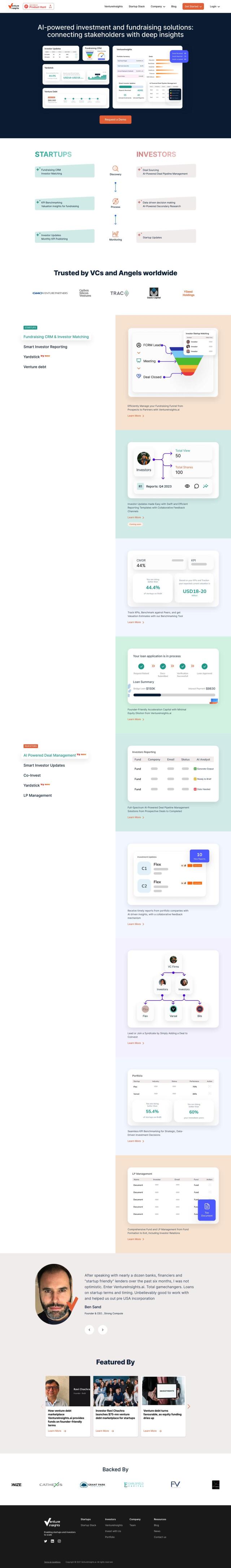 VentureInsights.ai full screenshot