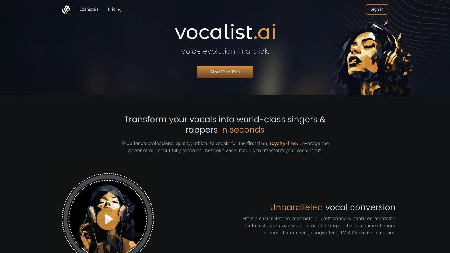 Vocalist.ai screenshot thumbnail