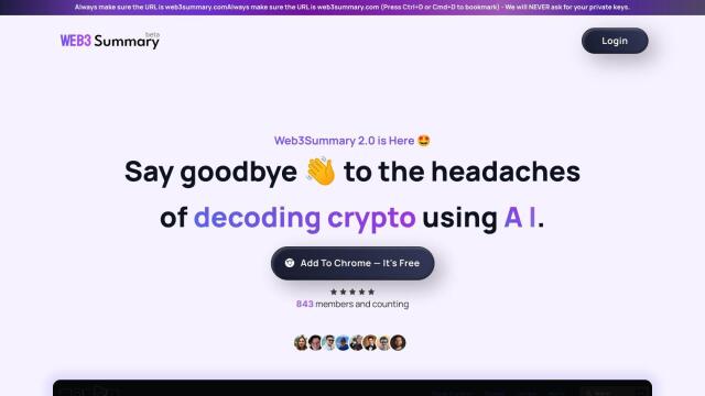 Web3 Summary screenshot thumbnail