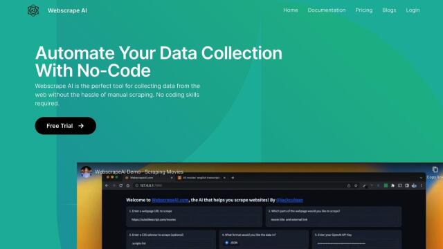 WebScrapeAI screenshot thumbnail