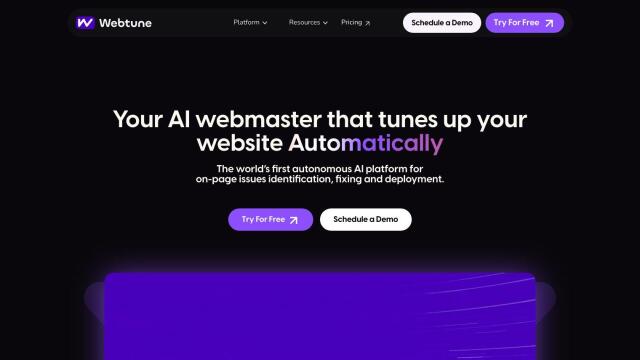 Webtune AI screenshot thumbnail