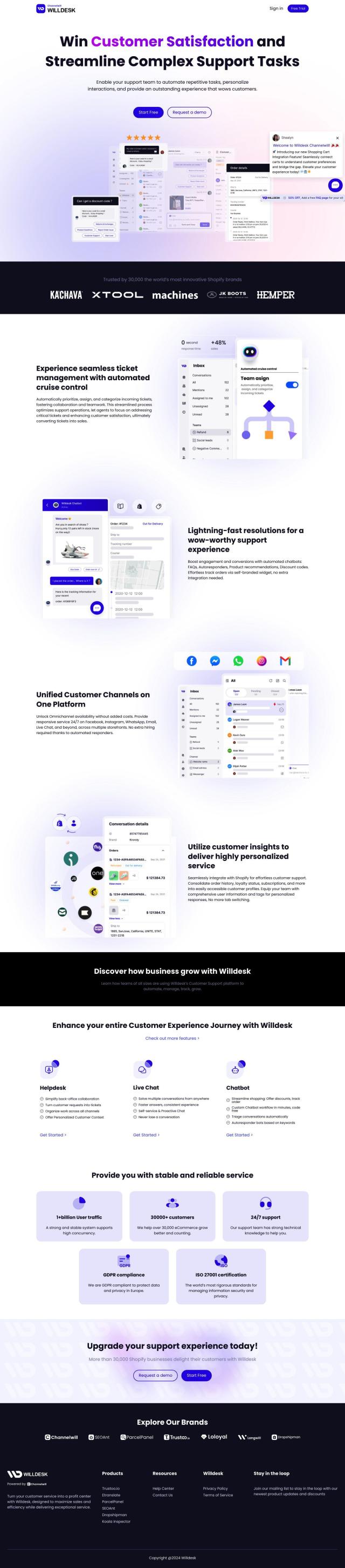 Willdesk full screenshot