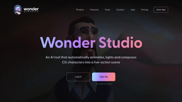 Wonder Studio screenshot thumbnail