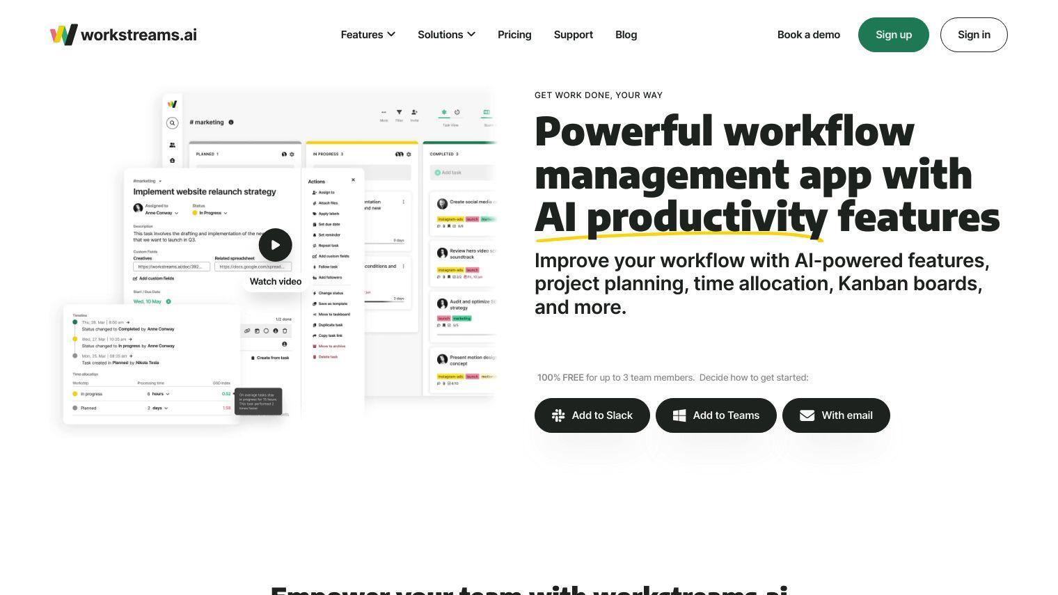 Workstreams.ai screenshot thumbnail