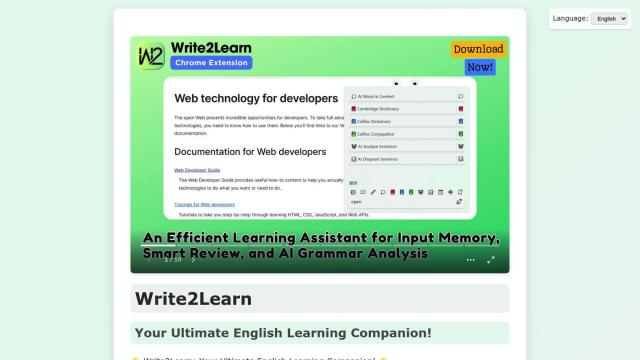 Write2Learn screenshot thumbnail