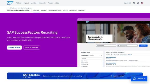 SAP SuccessFactors Recruiting screenshot thumbnail